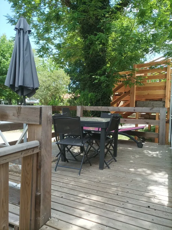 Mobil-Home Standard 17M² 1 Chambre + Terrasse Semi-Couverte Sur Pilotis