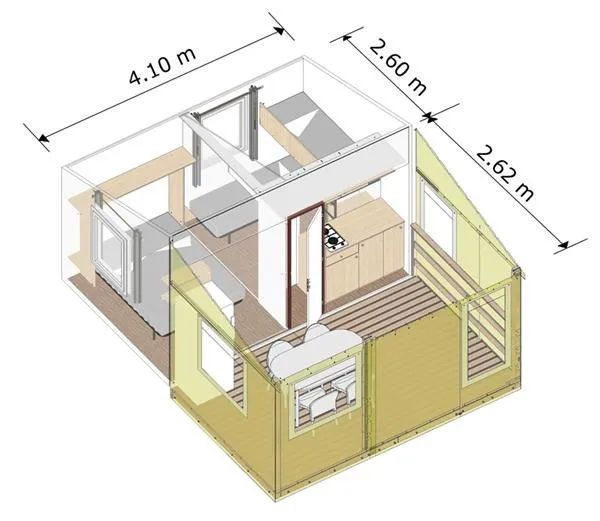 Cabane Du Surfeur - 2 Chambres (Sans Sanitaires)