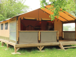 Huuraccommodatie(s) - Lodge Victoria - 2 Slaapkamers - 30 M² - Camping Les Rives du Douet