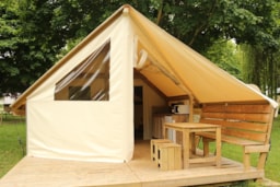 Huuraccommodatie(s) - Eco Lodge Junior - 2 Slaapkamers - 21 M² - Camping Les Rives du Douet
