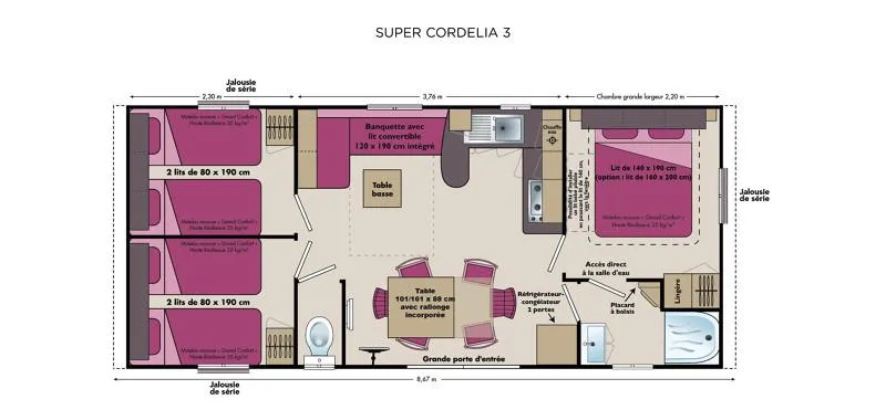Family Plus 32M² - Climatisé