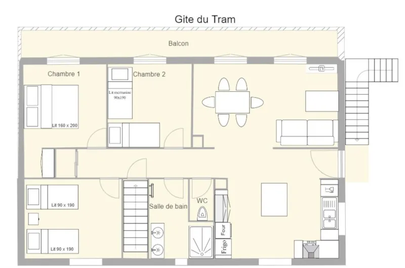 Gite Du Tram 80M² - Climatisé