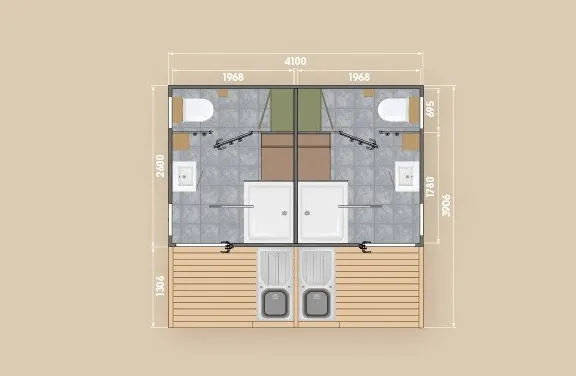 Emplacement "Sanitaire Privé"