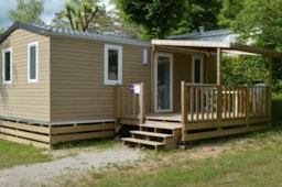 Huuraccommodatie(s) - Mobilhome Confort A/C 28M² Aircondition - Camping le Moulin