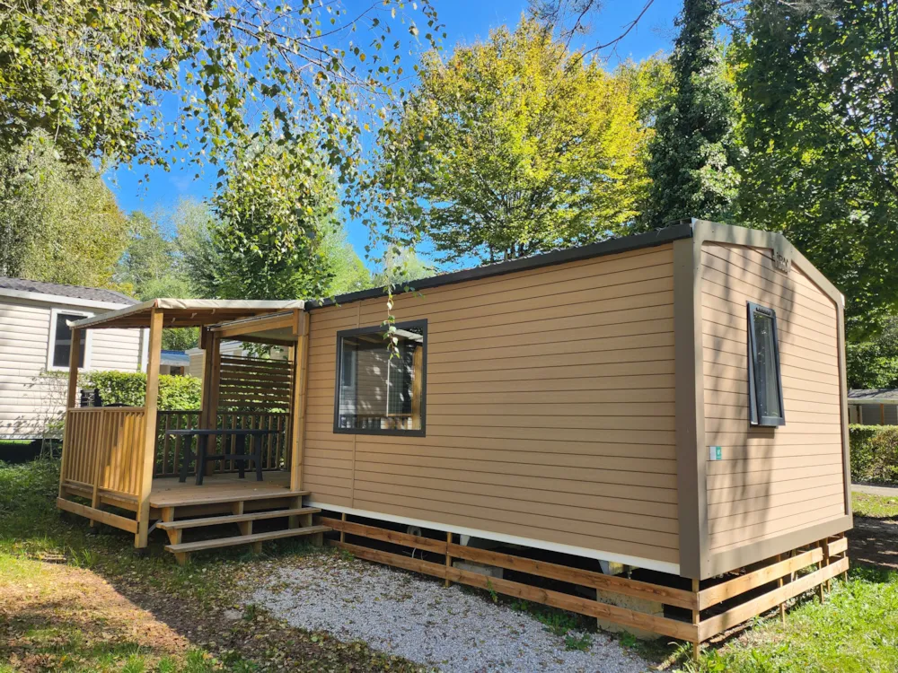 Location - Mobilhome Confort Clim 28M² Climatisé - Camping le Moulin