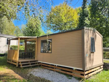 Mietunterkunft - Mobilhome Confort A/C 28M² Klimaangle - Camping le Moulin