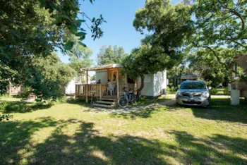 Mietunterkunft - Premium 24M² Klimaanlage (2 Schlafzimmer) - Blick Auf Den Mont Ventoux Und Geschirrspül - Camping Le Garrigon