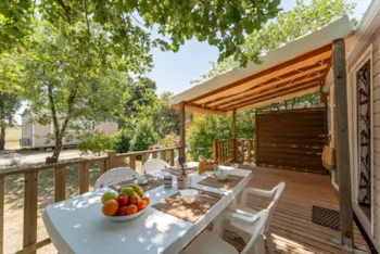 Mietunterkunft - Confort 28M² Klimaanlage (2 Schlafzimmer) - Geschirrspülmaschine - Camping Le Garrigon