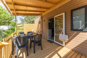Mietunterkunft - Confort Luxe 28M² Klimatisiert (2 Schlafzimmer) - Geschirrspüler - Camping Le Garrigon