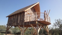 Accommodation - Wooden Cabin Ropinson + Breakfast - Capfun - Camping Côte Vermeille