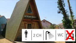 Accommodation - Hut David Crockett - Camping Les P'tites Maisons dans la Prairie