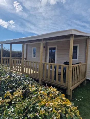 Mietunterkunft - Mobil Home Family 4 Pers. - 2Ch - Camping Les P'tites Maisons dans la Prairie