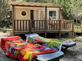 Accommodation - Mobil-Home 18M² - 1 Bedroom - Half-Covered Terrace - Camping Naturiste Messidor