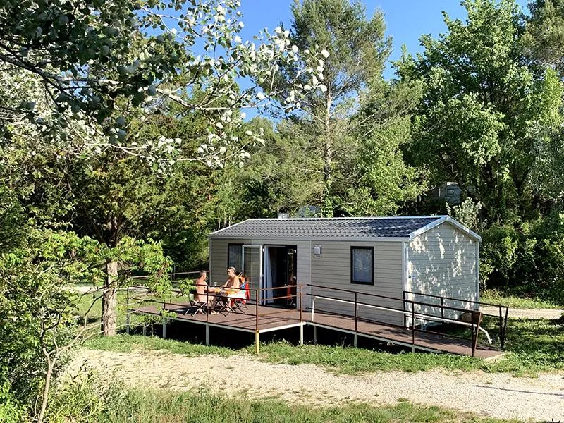 Accommodation - Mobil-Home Prm 31M² - 2 Bedrooms - Air Co - Terrace - Camping Naturiste Messidor
