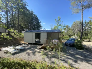 Accommodation - Mobile-Home Ti 25M² - 2 Bedrooms - Air Co - Half-Covered Terrace - Camping Naturiste Messidor