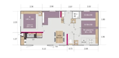 Mobil-home Romarin with Private Jacuzzi + big terrace — 8