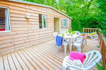 Accommodation - Cottage Liberté 42M² + 20M² Garden - Camping Le Luberon 