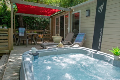 Mobil-home Romarin with private spa + semi-shaded terrace — 1