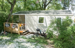Alojamiento - Cottage Luberon Premium 25,5 M² Air Conditioned + 7,6 M² De Terrasse Couverte - Camping Le Luberon 