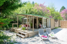 Accommodation - Cottage Lavande 28M ² + 12M ² Covered Terrace - Camping Le Luberon 