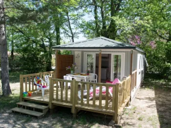 Accommodation - Cottage Provence  27M ²  + 16M ² Of Half-Covered Terrace - Camping Le Luberon 