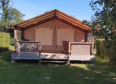 Huuraccommodatie(s) - Lodge Victoria 30M² Met 10² Overdekt Terras - Camping Reine Mathilde