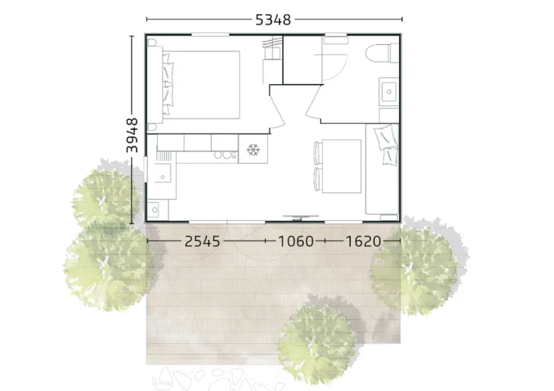 Chalet Confort Plus 1 Chambre 20M2