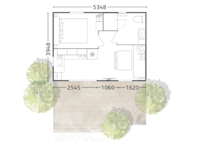 COMFORT PLUS Mobil Home - 20m² - 1 bedroom — 2