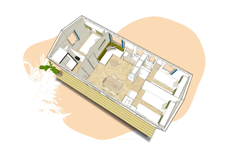 Mobilhome Confort Plus - 3 Chambres 33M²