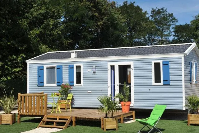 Location - Mobil-Home Standard 32 M² / 3 Chambres - Terrasse - Flower Camping Beauchêne