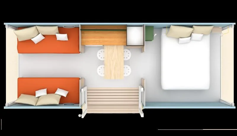 Coco Sweet 16M² / 2 Chambres - Terrasse (Sans Sanitaires Privatifs)