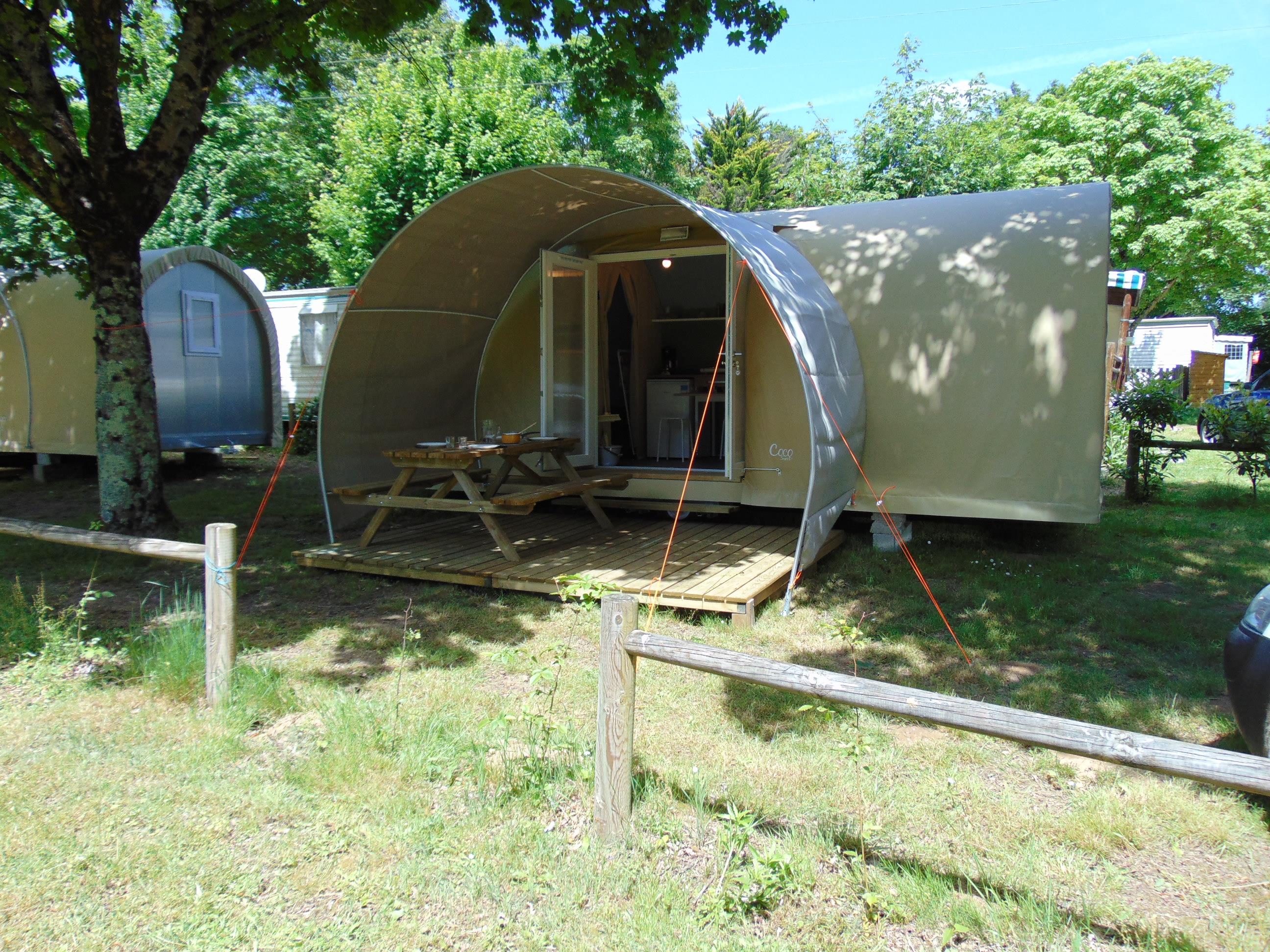 Location - Coco Sweet 16M² / 2 Chambres - Terrasse (Sans Sanitaires Privatifs) - Camping Beauchêne