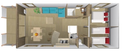 Sweet Flower Premium on piles 43m² / 2 rooms - terrace