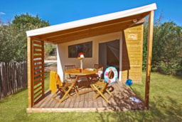 Location - Funflower Standard 20M² / 2 Chambres - Terrasse (Sans Sanitaires Privatifs) - Flower Camping Beauchêne