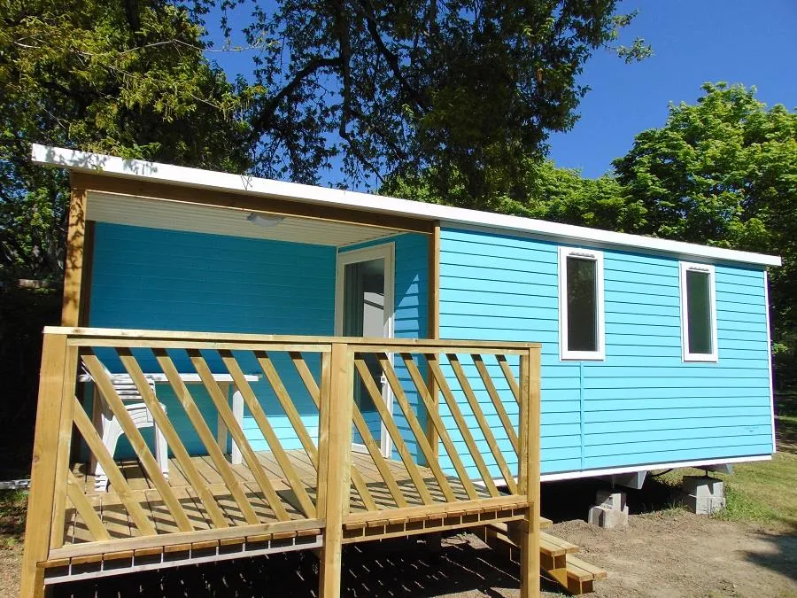 Location - Mobil-Home Confort 24 M² / 2 Chambres - Terrasse - Flower Camping Beauchêne