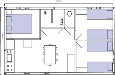 comfortable chalet 45m² - 3 bedrooms