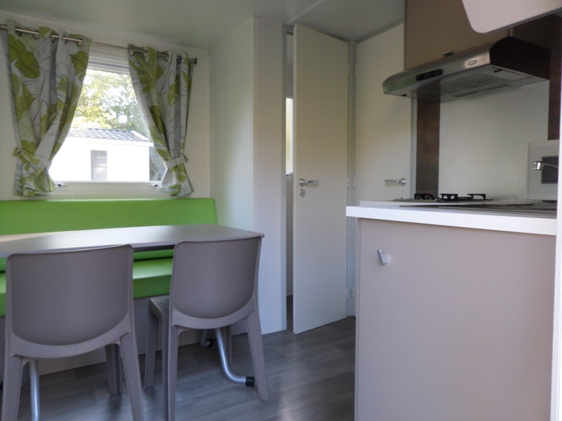 Stacaravan 18 m² -  2 slaapkamers