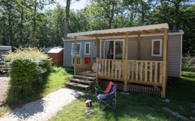 Mobile home with covered terrace, 26 m² - 2 bedrooms