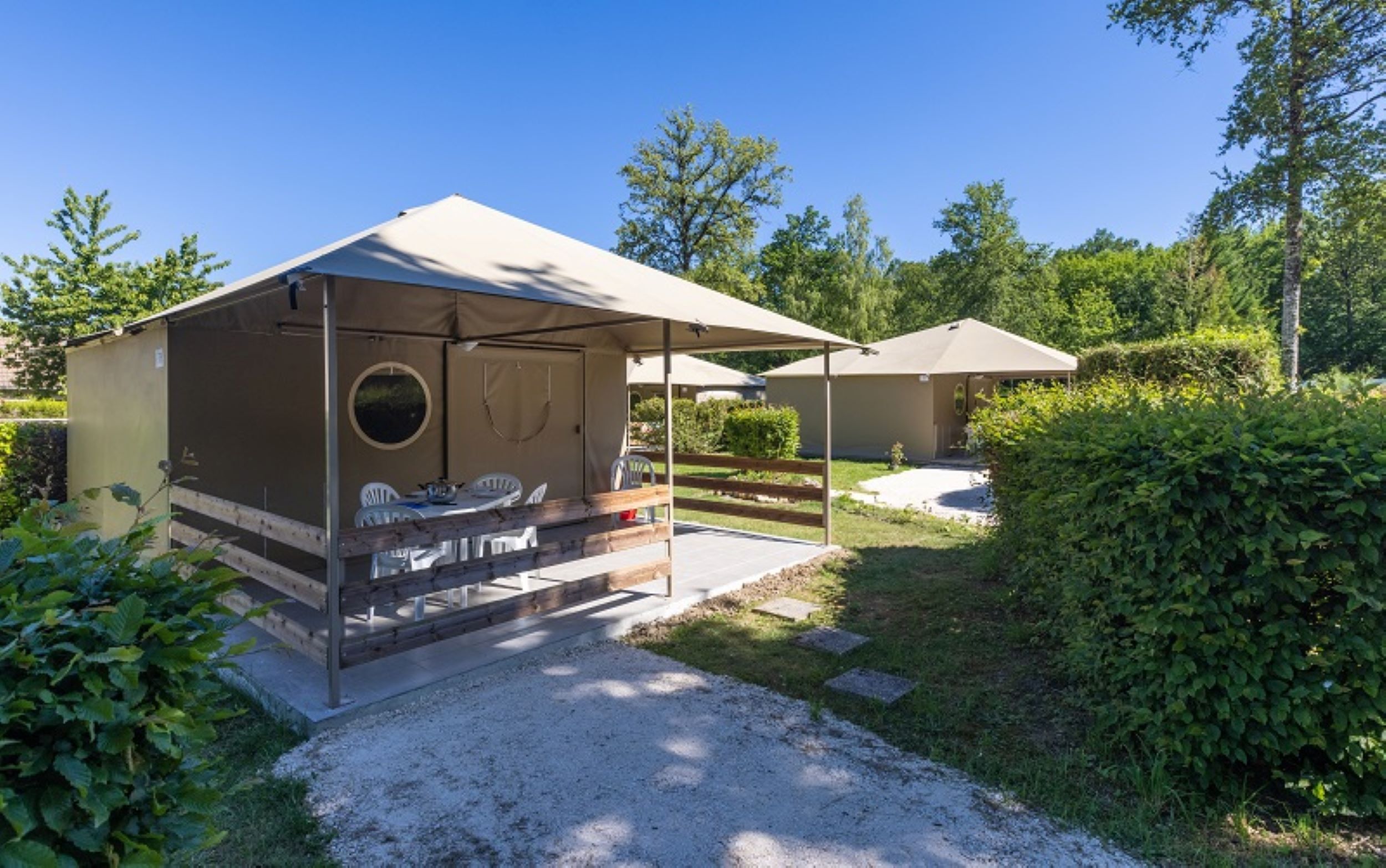 Location - Tente Lodge 2 Chambres - Camping Bois Guillaume