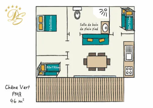 Location - Chêne Vert Pmr (Adapté Pour Personnes À Mobilité Réduite) - image n°9 - Castel Domaine de Sévenier & Spa