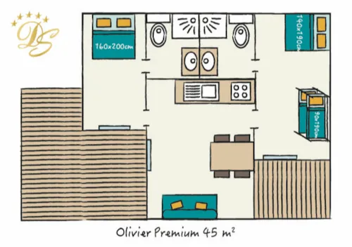 Mietunterkunft - Chalet - 2 Zimmer - 2 Badezimmer - Olivier Premium 2 Paare - image n°10 - Castel Domaine de Sévenier & Spa