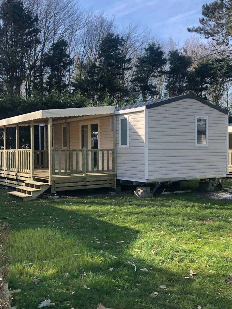 Mobil Home Confort 33M² Avec Terrasse Couverte 3 Chambres +Tv