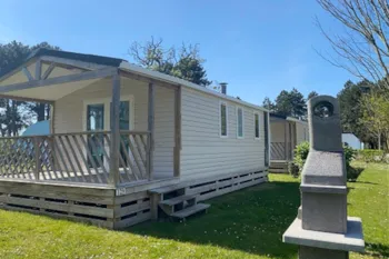 Mietunterkunft - Mobilheim Premium 25 M² - Überdachte Terrasse - 2 Zimmer +Tv + Spüllmachine - Flower Le Domaine du Rompval