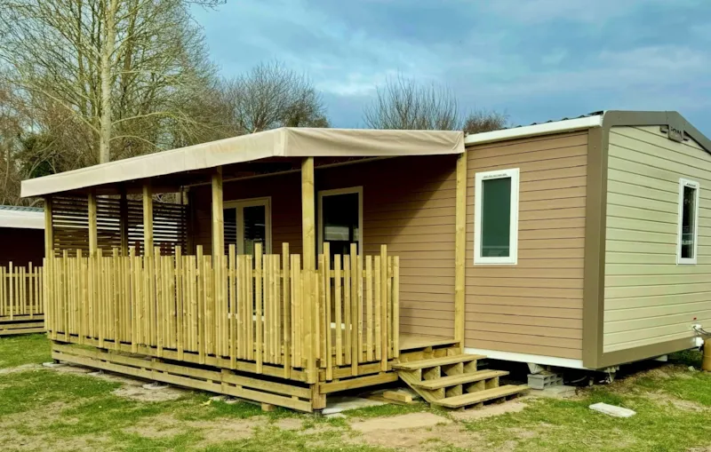Mobil-Home Confort 32M² (2 Chambres) Dont Terrasse Couverte + Tv + Bbq