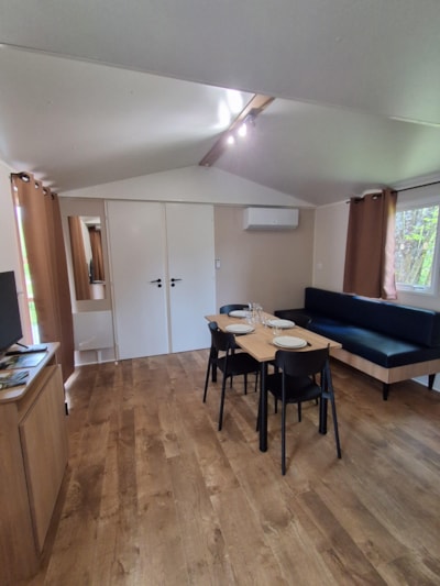 Premium mobile home 33m2 (2 bdrm-4 pers) + TV + terrace — 2