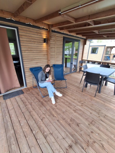Premium mobile home 33m2 (2 bdrm-4 pers) + TV + terrace — 4