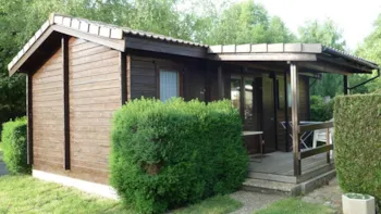 Mietunterkunft - Hütte, Überdachte Terrasse - CAMPING LES DOMES