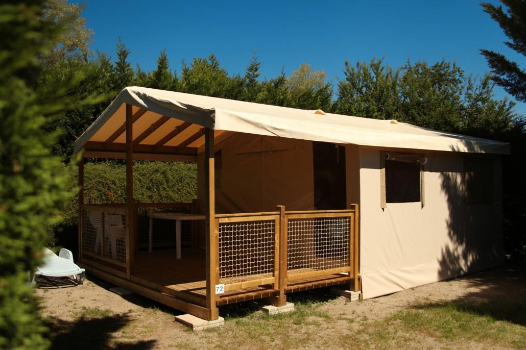 Location - Bungalow Toilé Ecolodge Sans Sanitaires Pour Max 5 Pers. - Camping Le Clos Auroy