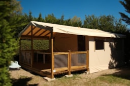 Huuraccommodatie(s) - Bungalow Tent Ecolodge Zonder Privé Sanitair - Camping Le Clos Auroy
