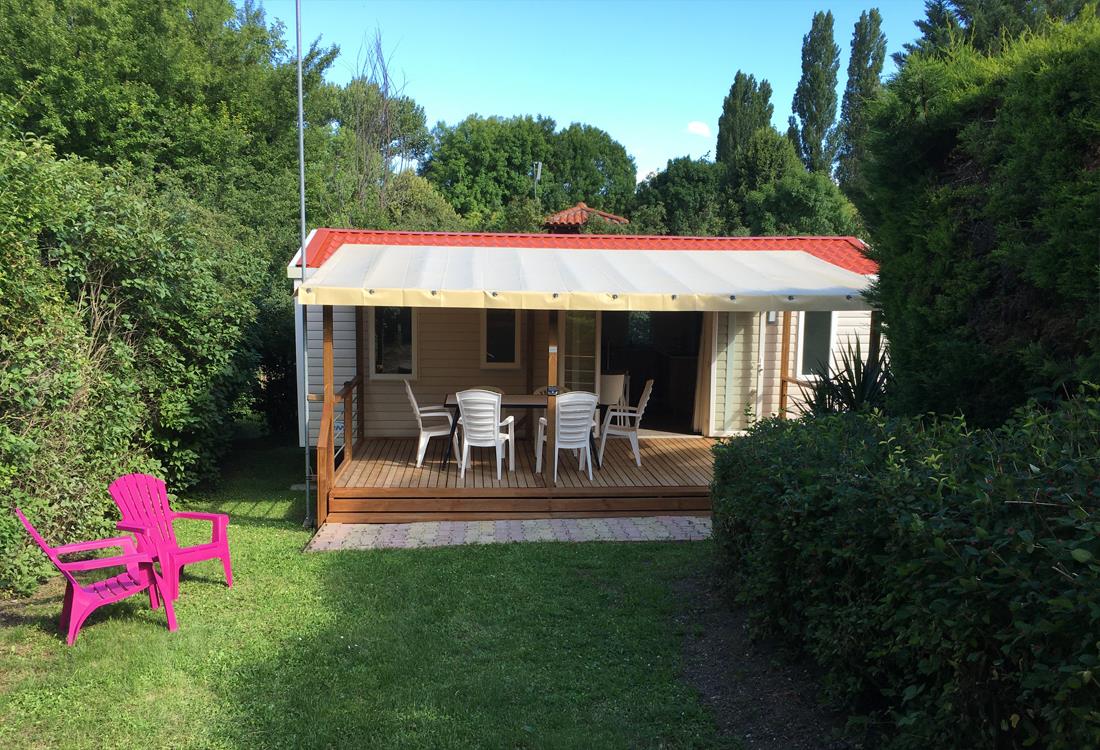 Location - Mobile-Home Cordelia-3 Pour Max 6 Pers. - Camping Le Clos Auroy